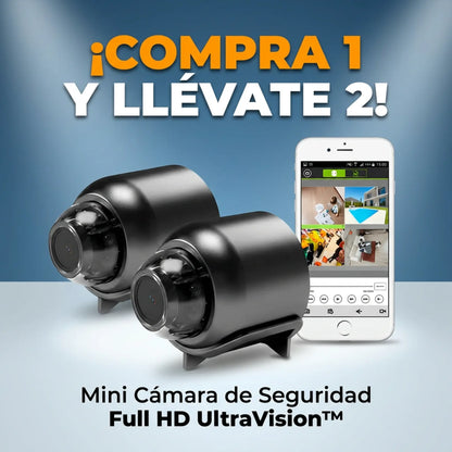Compre 1 Llévate 2 - Mini Cámara de Seguridad Full HD UltraVision™