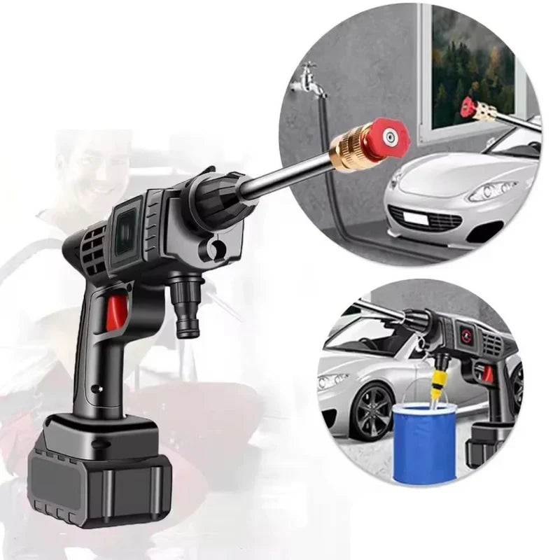 Hidrolavadora Portátil Recargable 2 Baterías 48V + Aspiradora Vacum 3 en 1 TurboJet™