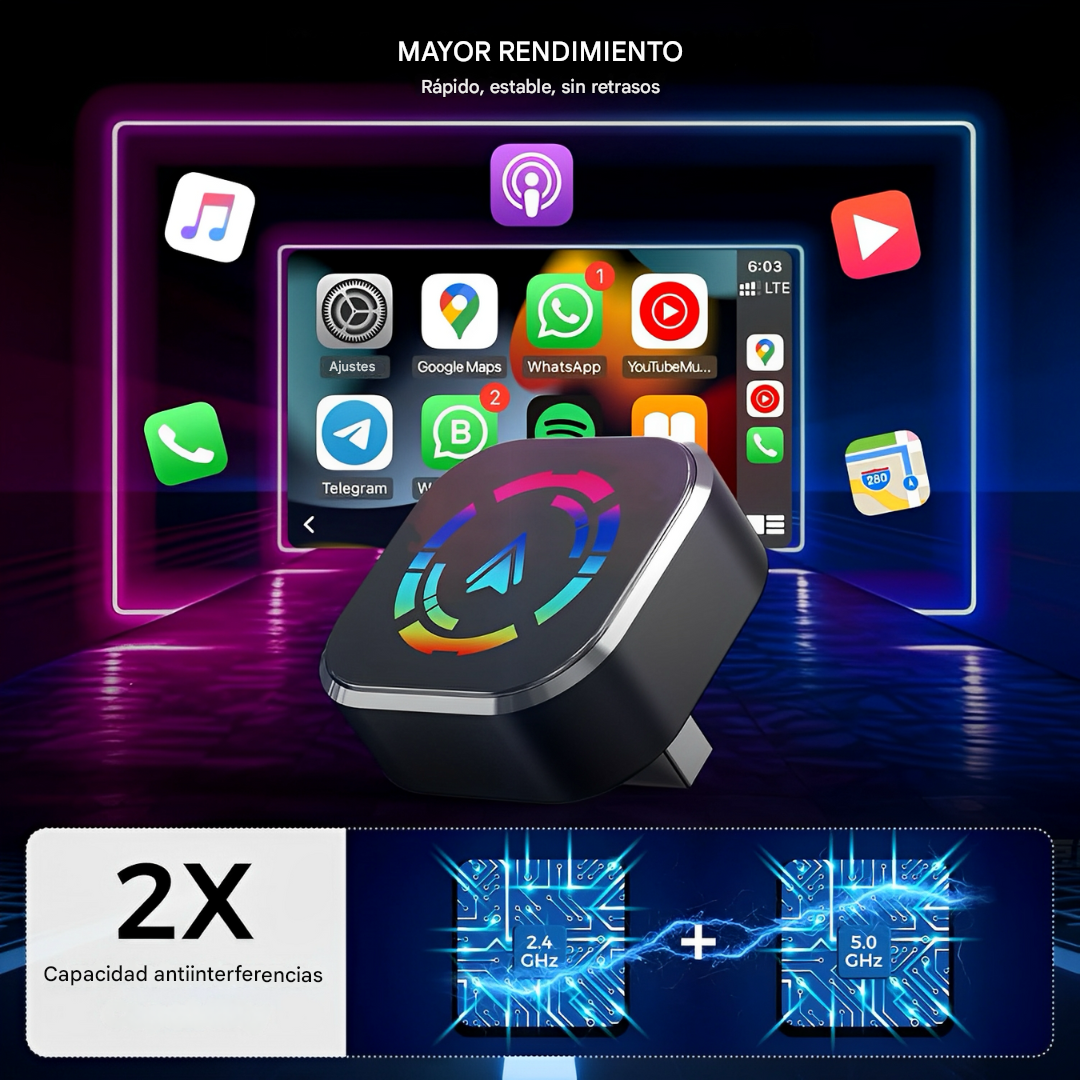 DriveFree™ - Conexion CarPlay Inalambrica Rapida